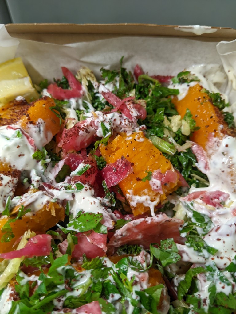 butternut squash salad from Leon King's Cross