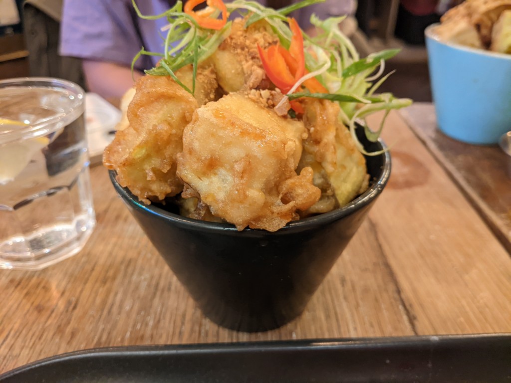 tempura aubergine from ugly Dumpling