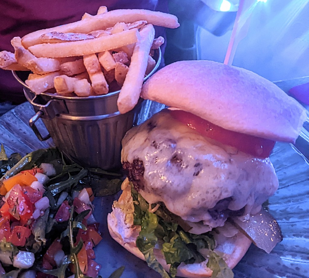venison burger at The Oxford Place in Leeds