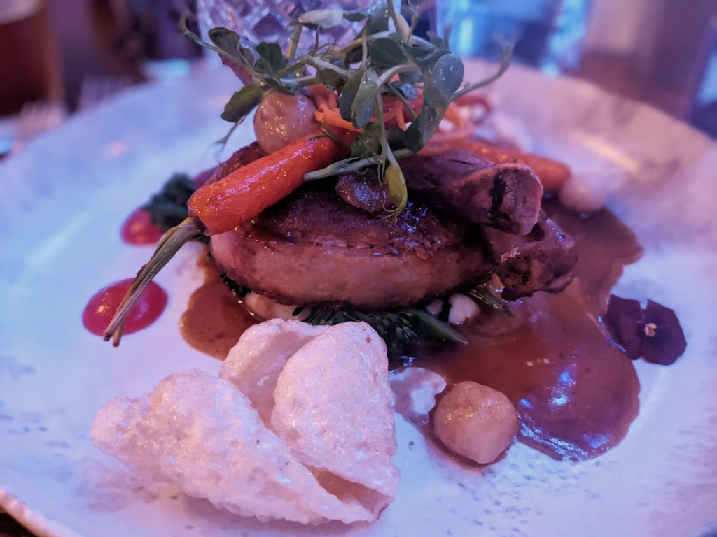 slow cooked pork belly at The Oxford Place in Leeds